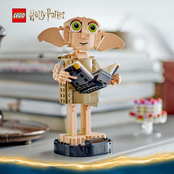 Harry Potter's Dobby created from LEGO® blocks.